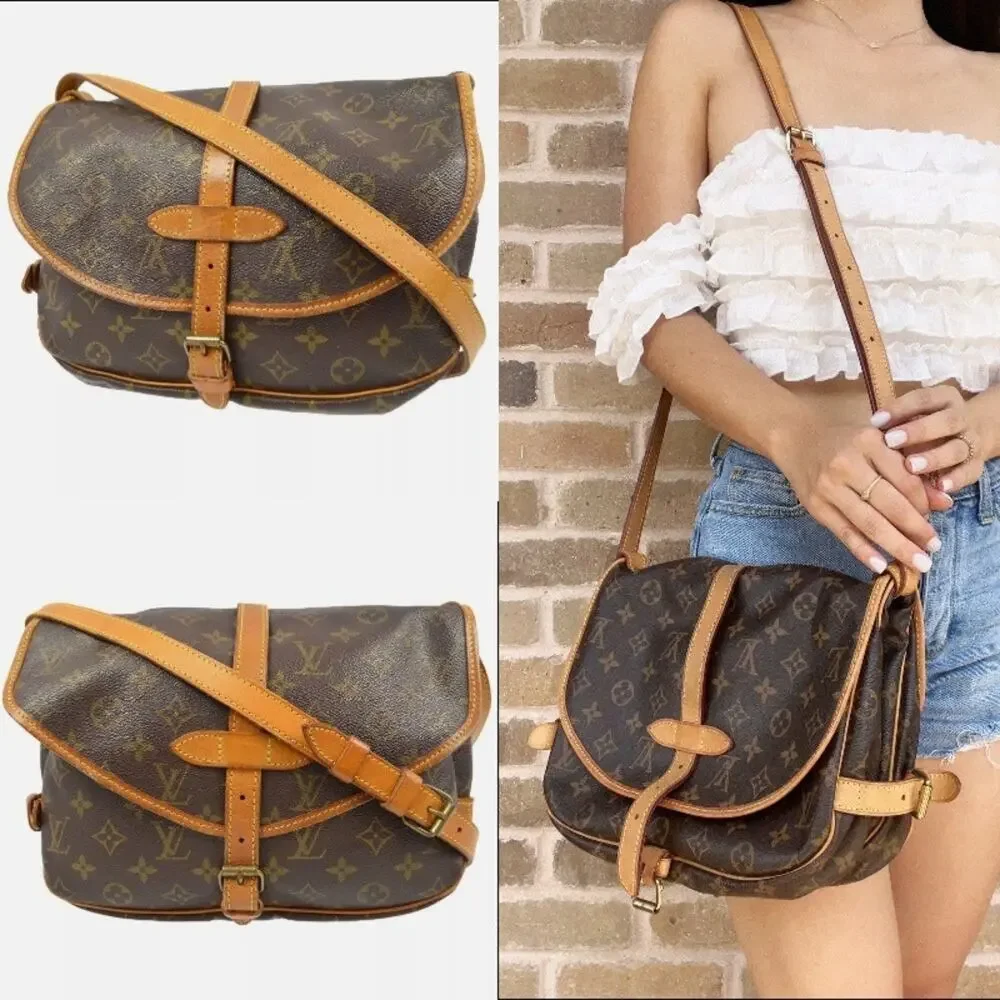 ⭐🔥AUTHENTIC🔥⭐Louis Vuitton Monogram Saumur 30 Crossbody bag